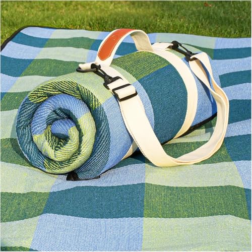 Hoqque Manta Picnic Impermeable Grande 200x200 Esterilla de Playa XXL Antiarena Alfombra Exterior Mantel Beach Blanket Toalla Plegable para Camping Accesorios Outdoor Acessórios Campismo