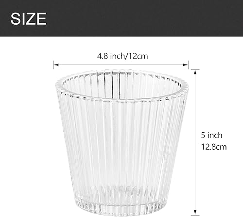 Miniatura 3 de Paquete de 3 fundas de repuesto de pantalla de vidrio transparente, 5 pulgadas de altura, 4.8 pulgadas de diámetro, 1.65 pulgadas, adaptador de