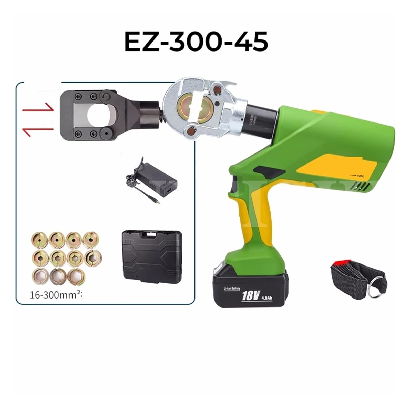 Ulepszone elektryczne szczypce hydrauliczne, ładowanie EZ-300 szczypce do drutu litowego, szczypce do zaciskania końcówek EZ-400,Wyższa Niezawodność(EZ-300-45)