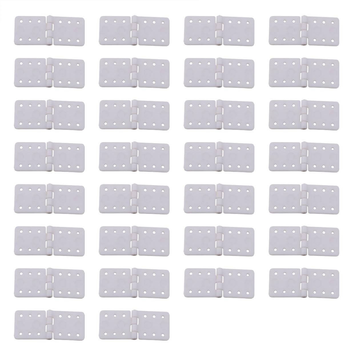 Ruiwaer 30PCS White 24x12 Remote Control Aircraft Hinges Nylon Hinge for RC Airplane Model Airplane Parts Fixed Wing Model