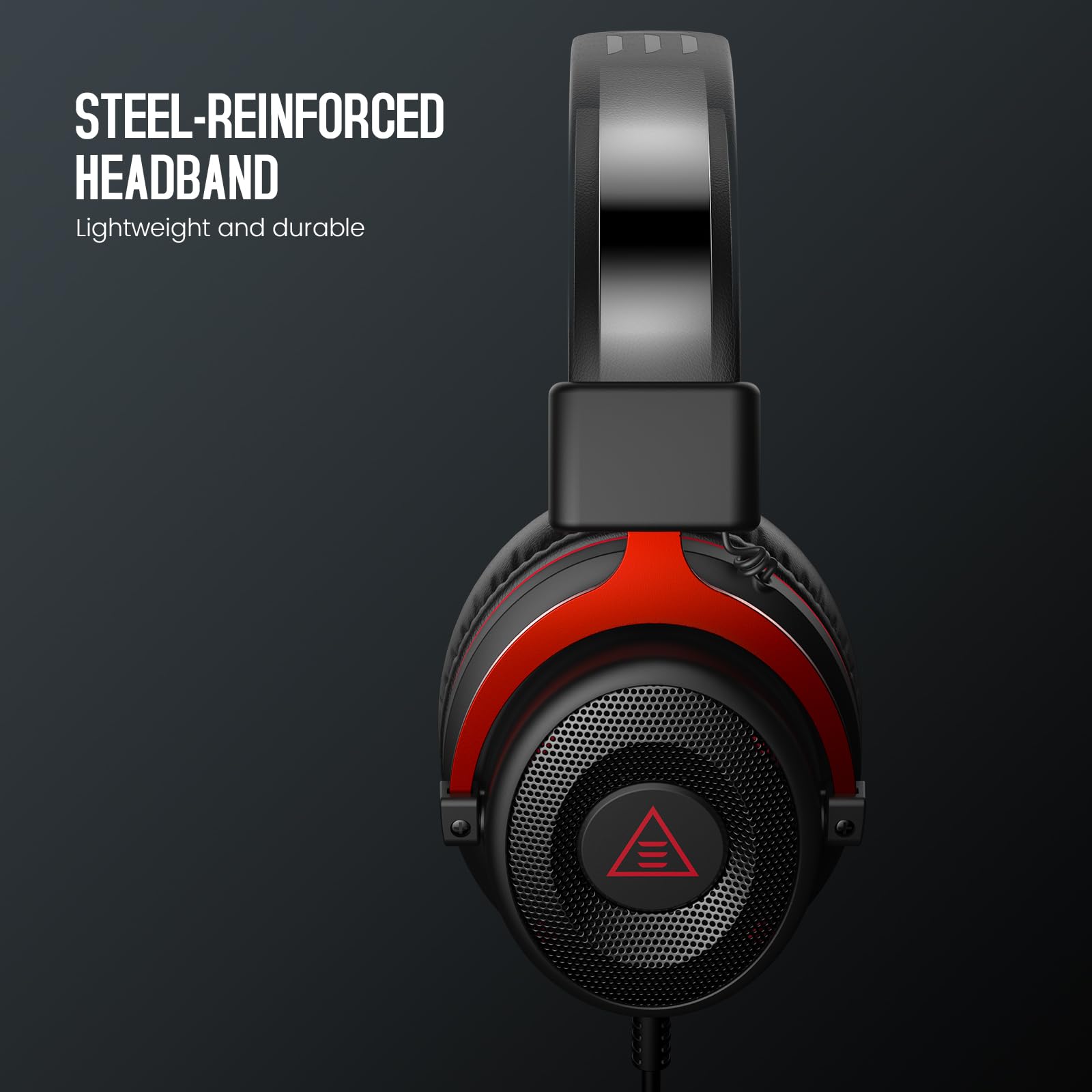 EKSA Casque Gaming avec Micro Antibruit Enfichable, Son Stéréo Bass 3.5mm Casque Audio Gamer avec Sac Compatible with PC PS4 PS5 Switch Xbox One Laptop Tablette