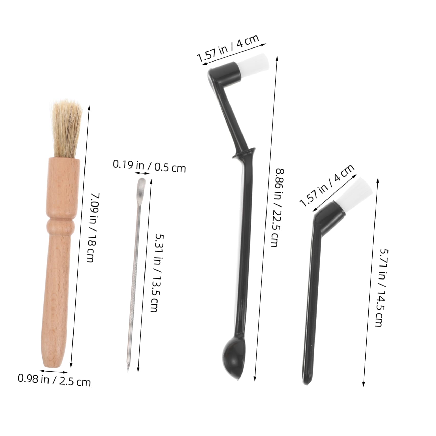DECHOUS 1 Set Espresso Machine Cleaning Brush Set Coffee Grinder Cleaning Brush Kit for Efficient Maintenance of Coffee Makers Versatile Space Saving Tools for Long Term Use
