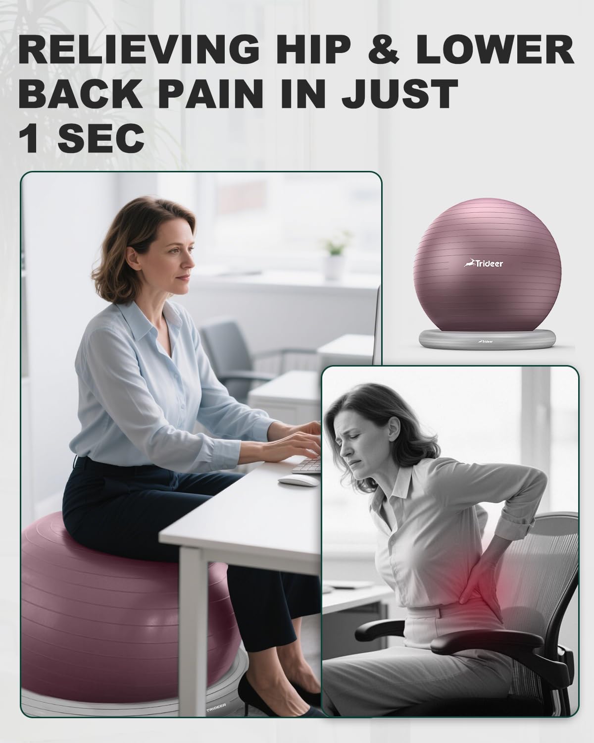 Trideer Exercise Ball