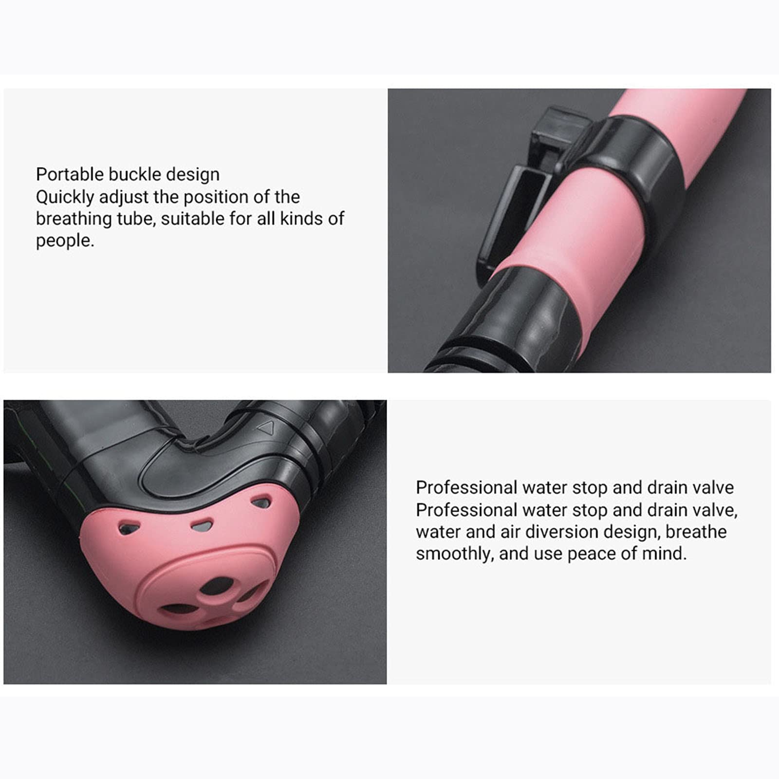 Masque de plongée, Masque de plongée étanche, kit Professionnel for Adultes et Jeunes, Lunettes panoramiques antibuée à 180°