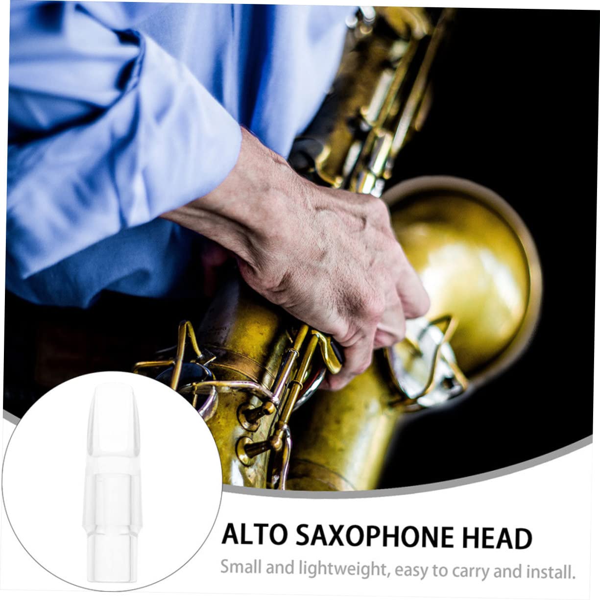 ibasenice 5pièces Saxophone Soprano Transparent Bec Exquis Pour Débutants Accessoire De Remplacement Compatible Avec Saxophones Soprano Et Alto