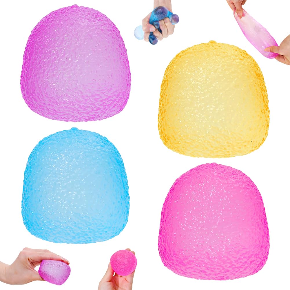 Fidget Toys, Stress Cube Sensory Ball, Squishy Stress Relief Toys, Squishy Balls Fidget Toy for Adults & Kids - 4 Pack â image 1