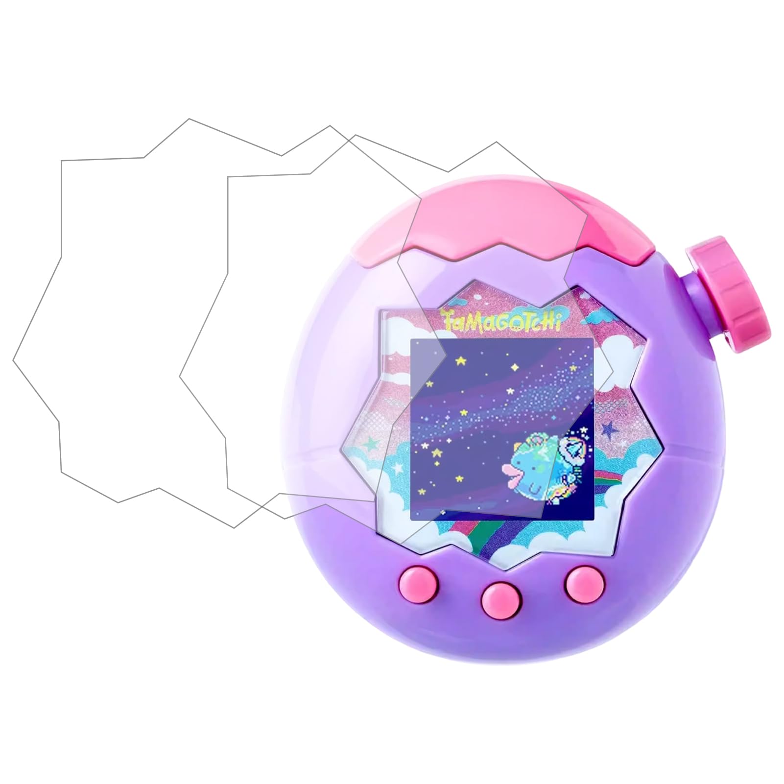 2Pcs Screen Protector for Tamagotchi Paradise Full Coverage Film, Anti-Fingerprint, Anti-Scratch, Bubble-Free