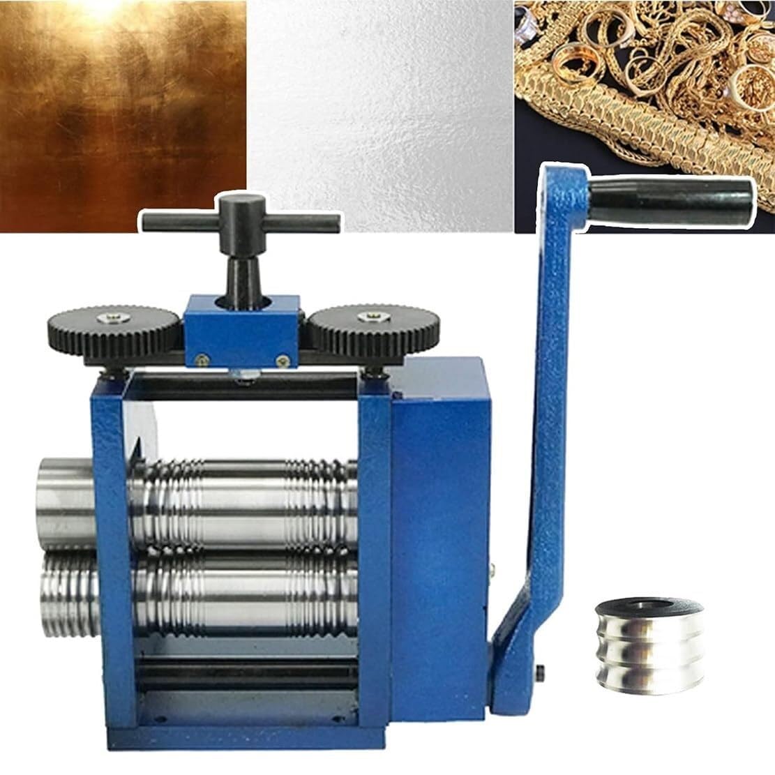 AYCDL Jewelry Rolling Mill Machine, 1:6 Presser Rolling Mills, 3" Manual Combination Rolling Mill Machine,B,A