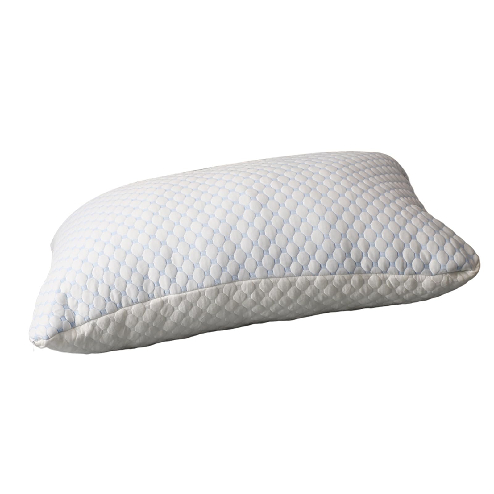 Fdit Cuscini in Memory Foam Triturati Queen Size Set di 2 Cuscini Regolabili con Infusione di Gel Rinfrescante con Copertura in bambù per Chi Dorme Sul Lato dello Stomaco Posteriore
