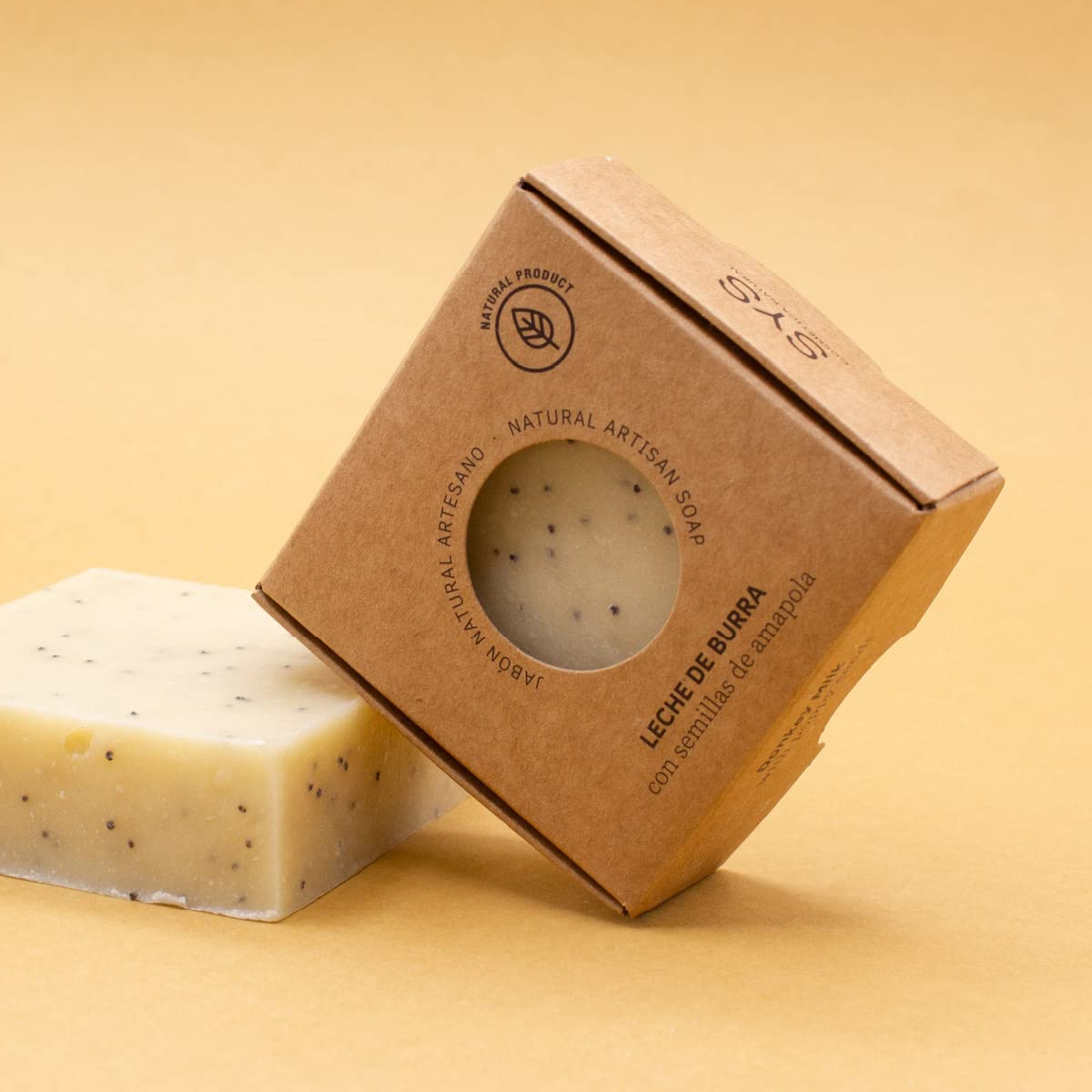 Labnatur Jabón Natural Leche de Burra Artesanal - Hidratante y Antiarrugas - Con Aceites de Oliva y Coco - Para Piel Seca y Deshidratada - Sin Aceite de Palma - Fabricado en España - 100 g — view 8