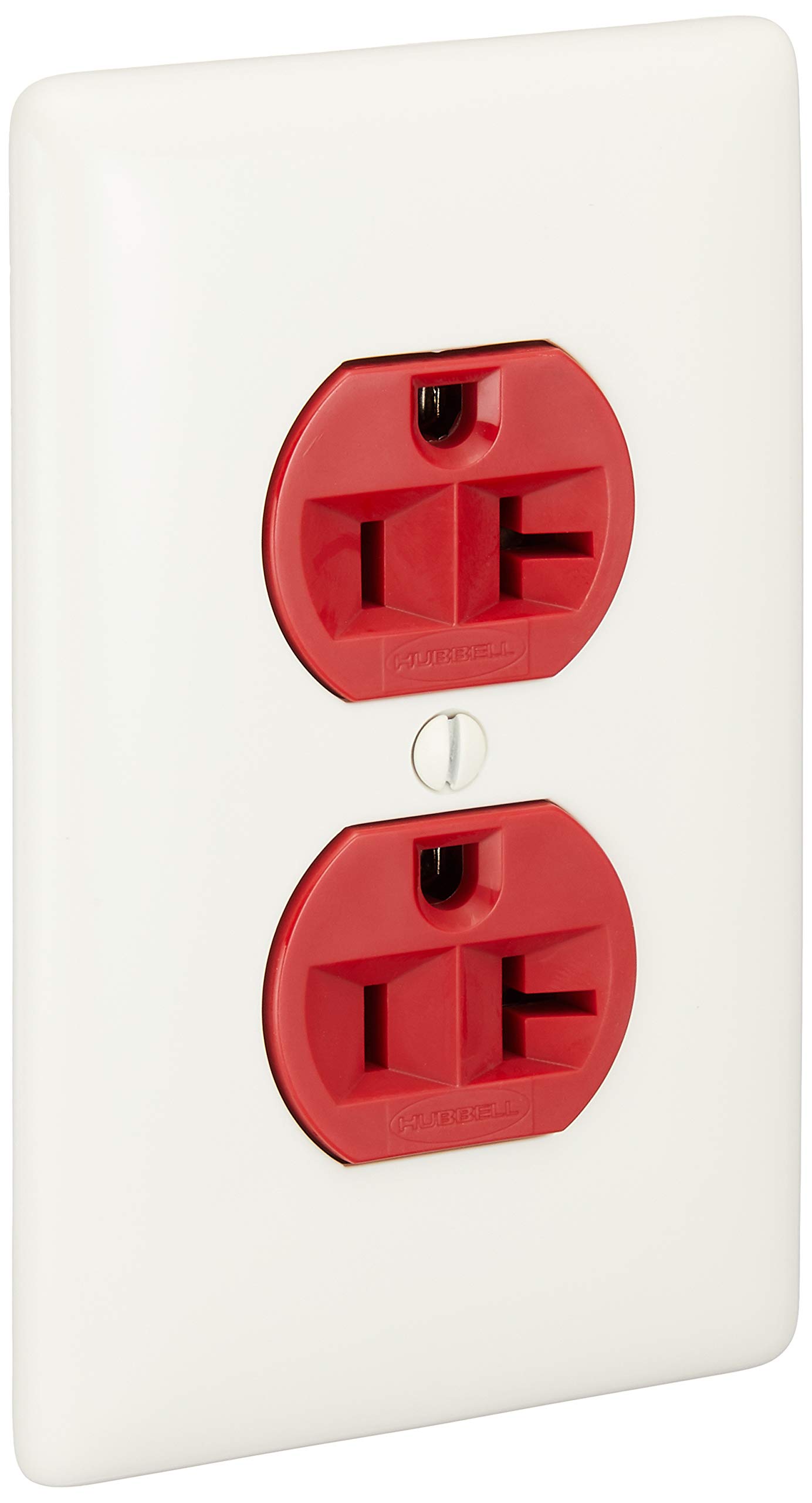 Amazon.co.jp: HUBBELL 2口壁コンセント(20A) レッド 8300R : 産業