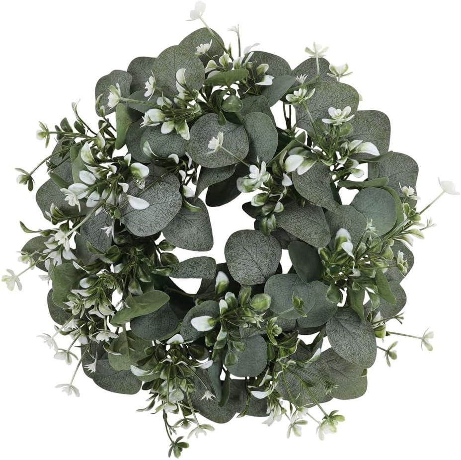 Garland Grass Artificial Eucalyptus Leaf Wreath Window Layout Wall Pendant Christmas Decorations