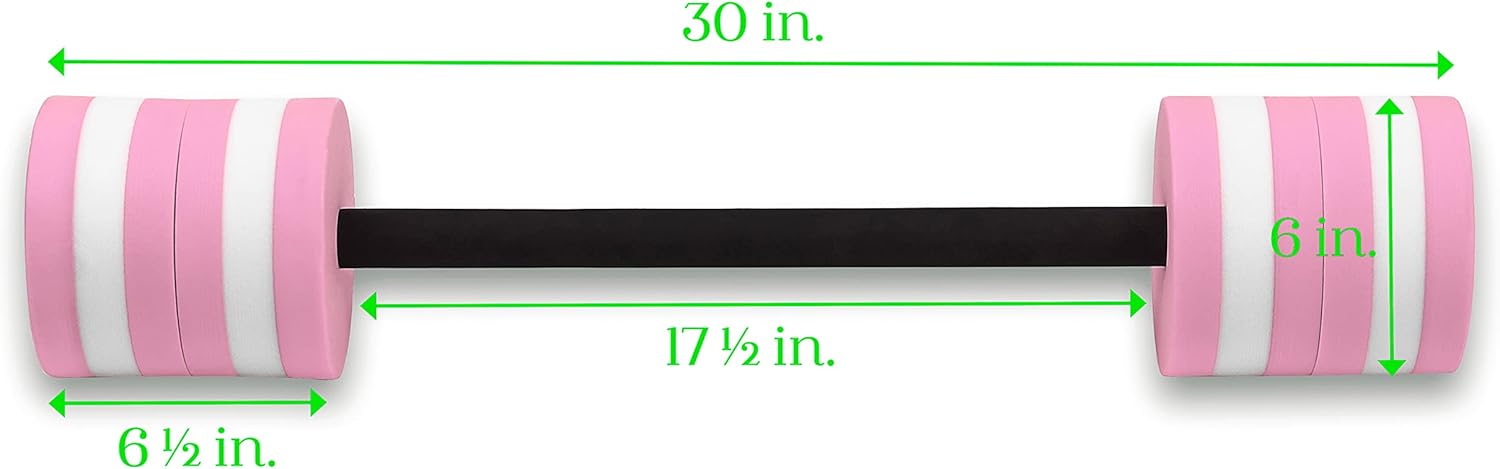 30" Aqua Fitness Swim Bar with Padded Grip by Trademark Innovations