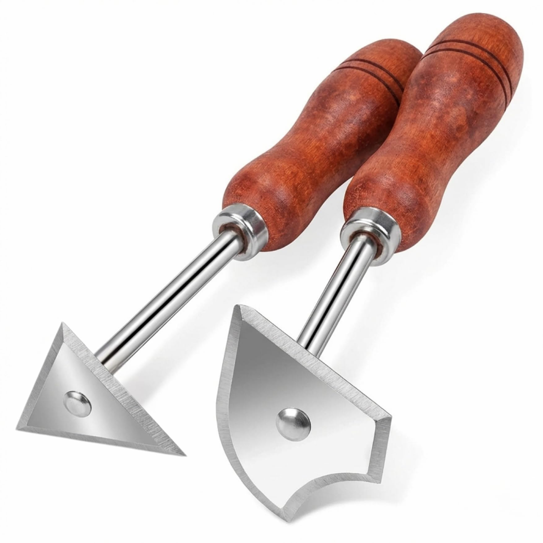 DIY Paint Scrapers with Stainless Steel Blade and Wood Handle for Plaster and Grout Cleaning