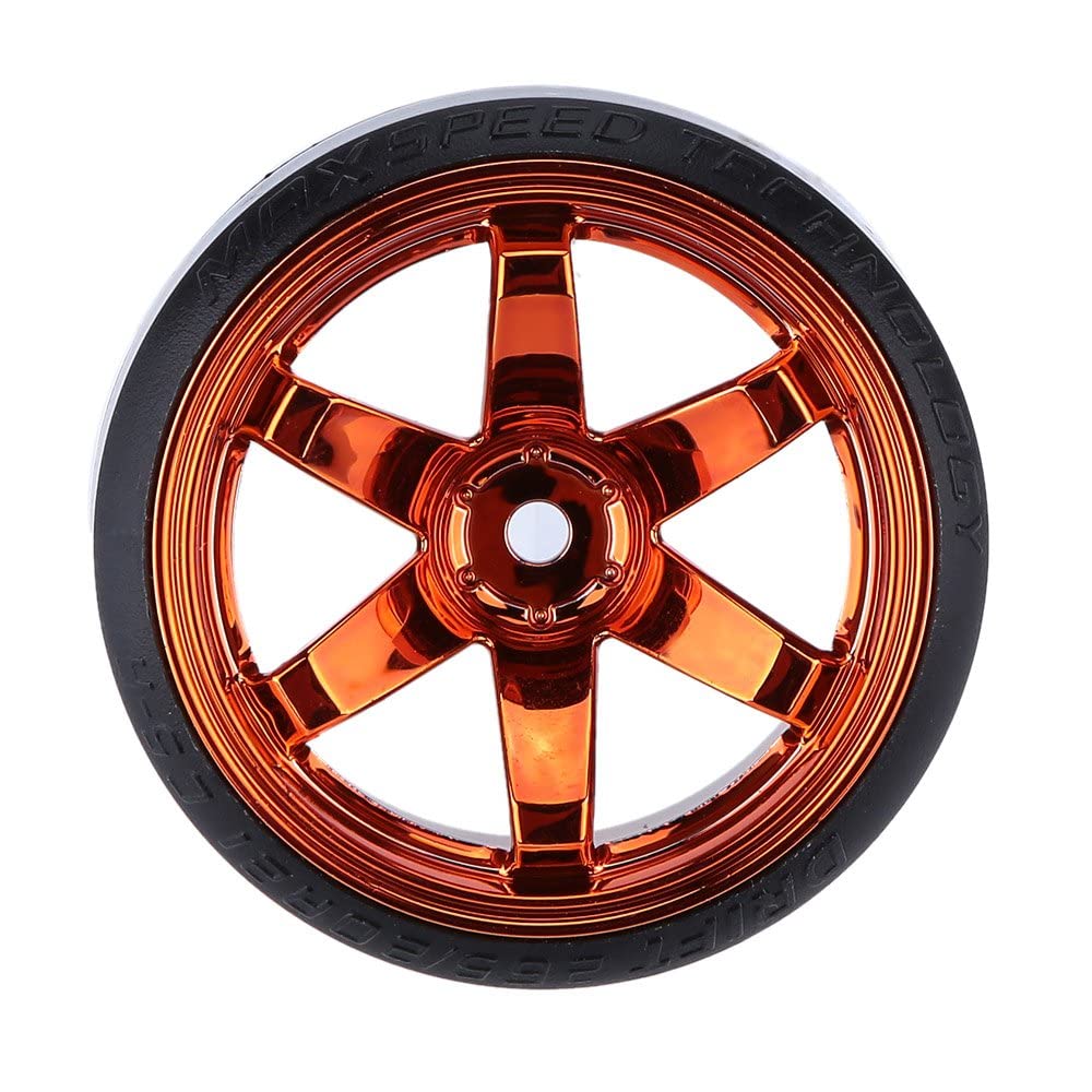 GoolRC 1/10 Scale Drift Car Tires - 4Pcs Hard Plastic Tire Set For RC Drifting - View #4