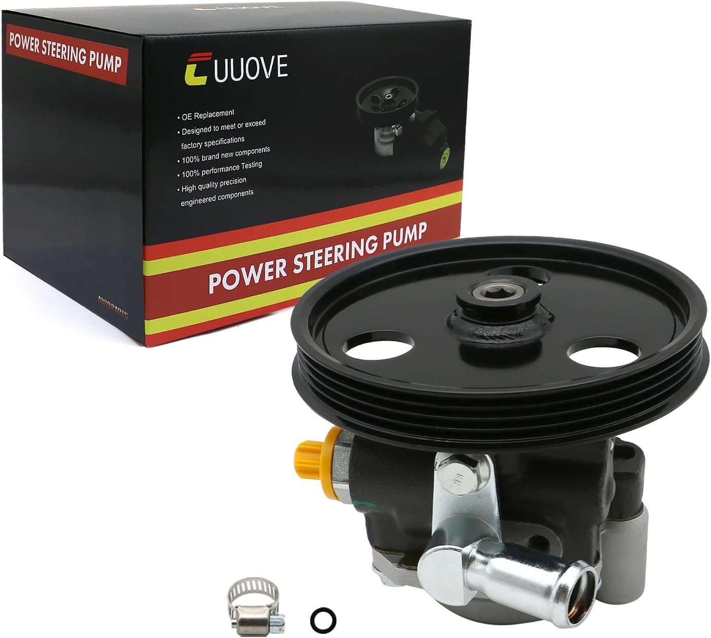 21-5305 Power Steering Pump with Pulley Fit for 2003-2010 for Chrysler PT Cruiser, 2003-2005 for Dodge Neon, Power Assist Pump Assembly