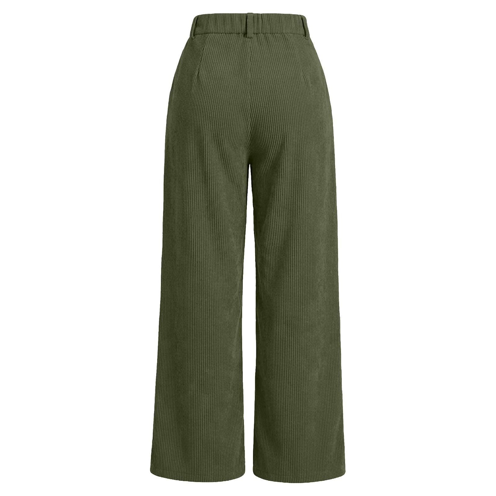Weit geschnittene, hochtaillierte Hose im Retro-Stil, gerades Bein, Leinenmischung, moderner Freizeit-Schnitt