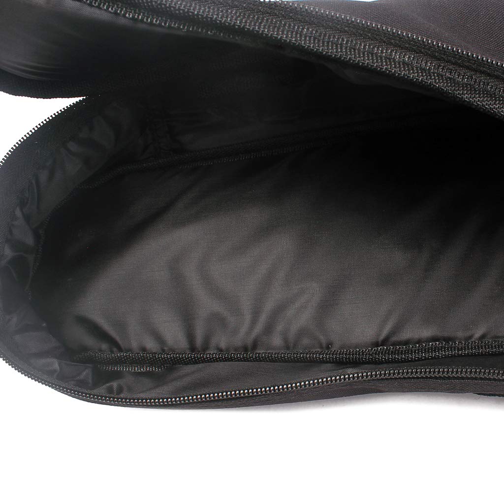 Alnicov Borsa per ukulele da 600D, fino a 24 pollici, design resistente all'acqua, borsa per ukelele tenore nero