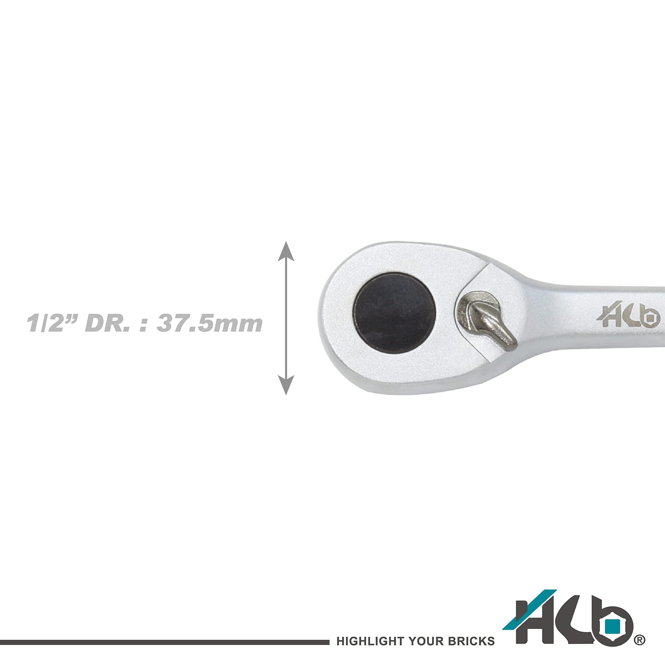 HB Zestaw Nasadek 41 Sztuk 1/4" & 1/2" z Grzechotką 120 Zębów Rewersyjną i Uszczelnioną, Przedłużka, Bity Torx PZ PH SL HEX, Stojak, Made in Taiwan AKM008-G