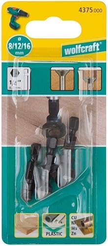 Miniatura 2 de wolfcraft 4375000 3 contadores de desbarbado, 0 V, negro, 0.315 in0.472 in0.630 in