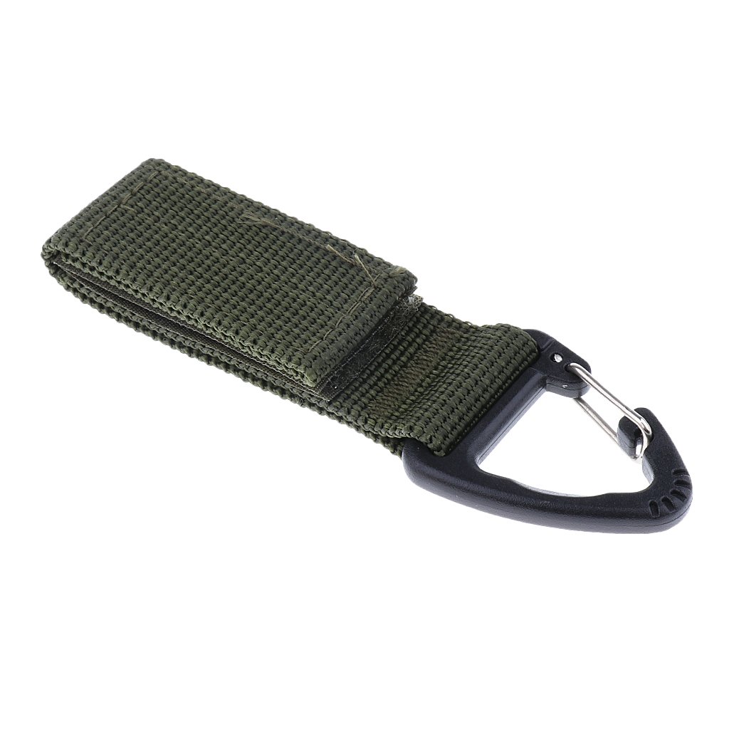 Outdoor Hiking Nylon parciany plecak trójkątny wiszący hak czarny