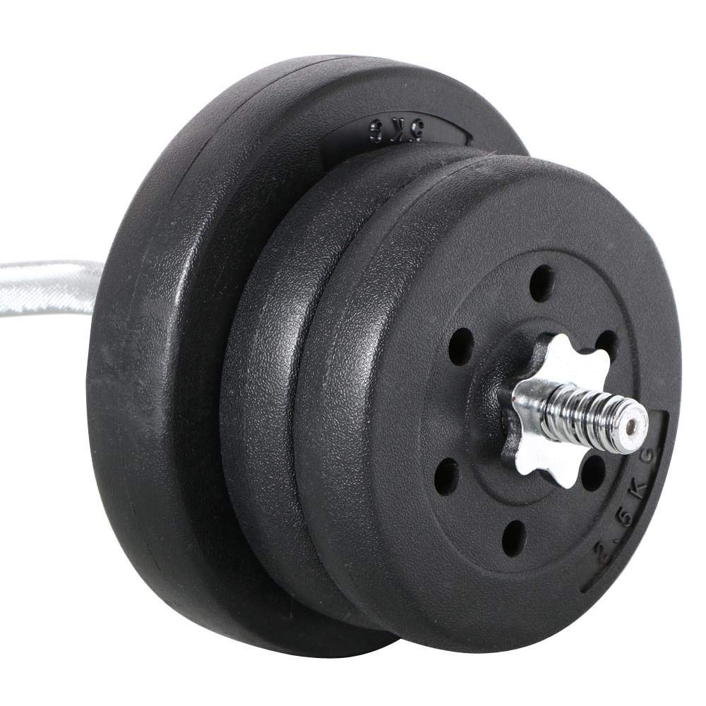 Yaheetech Juego de Mancuernas de 30/25/20kg de Hierro con Placas de 2,5 kg/5 kg para Bodybulding/Mancuernas/brazadas/Sentadillas
