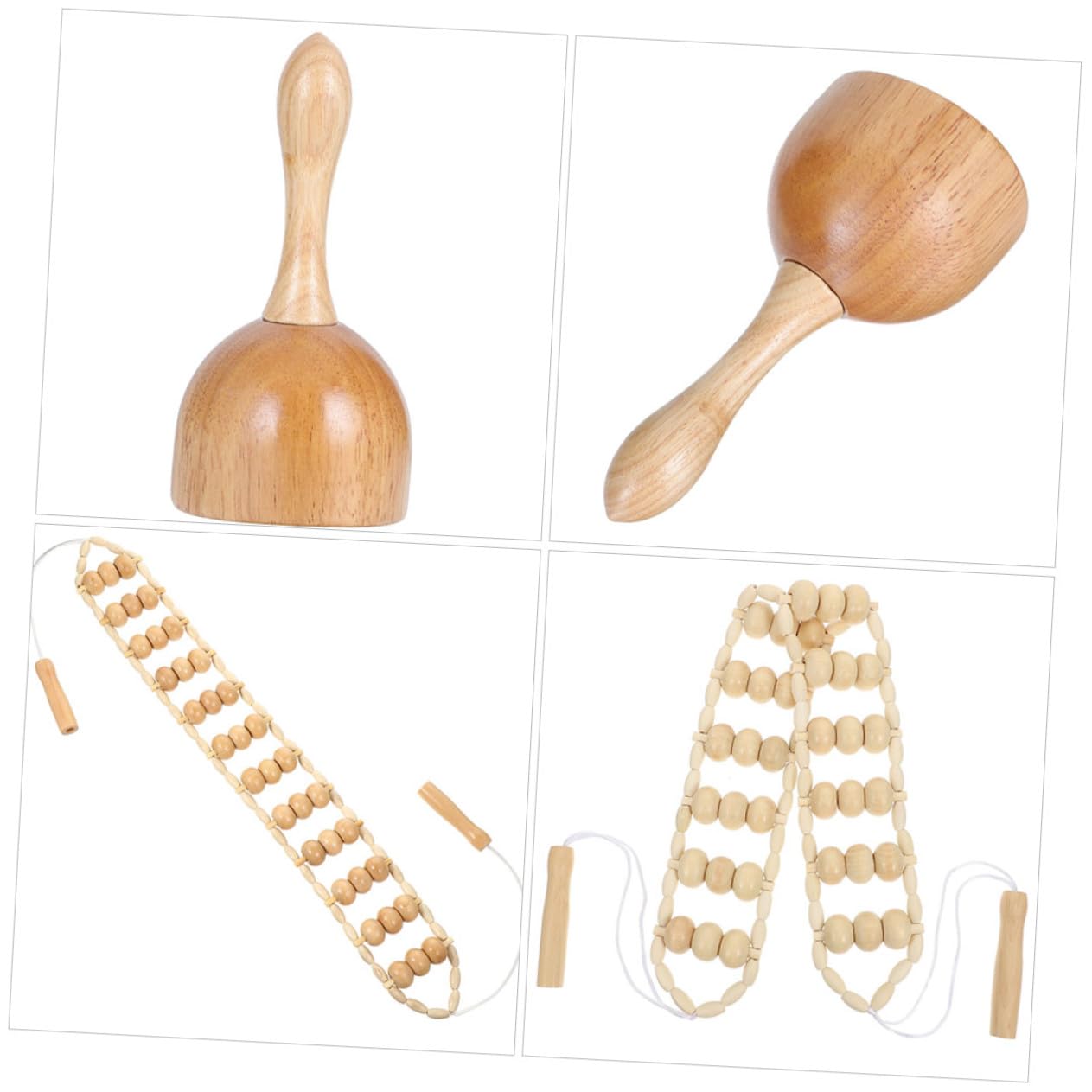 Herramienta de Masaje de Madera para Masajeador de Ventosas para Espalda y Cuerpo Portátil para Relajación y Mejora Circulación