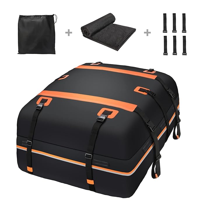 Buy SOCAUNY Car Rooftop Carrier Soft Cargo Box 20 Cubic Feet Roof Bag Car Waterproof with