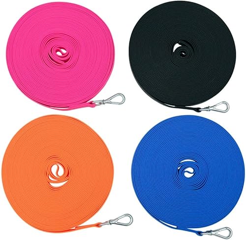 Miniatura 6 de Correa de entrenamiento para perros impermeable de 50 pies, 30 pies, 15 pies, 10 pies, 5 pies, resistente de llamada larga para perros grandes,