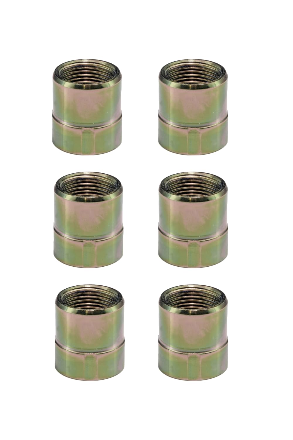 B-2815 Threaded Wheel Centering Sleeves for Steer Axles with Aluminum Wheels, Pack of 6 – Notice: Requires 1.10" Brake Drum Hole Diameter and 0.50" Depth