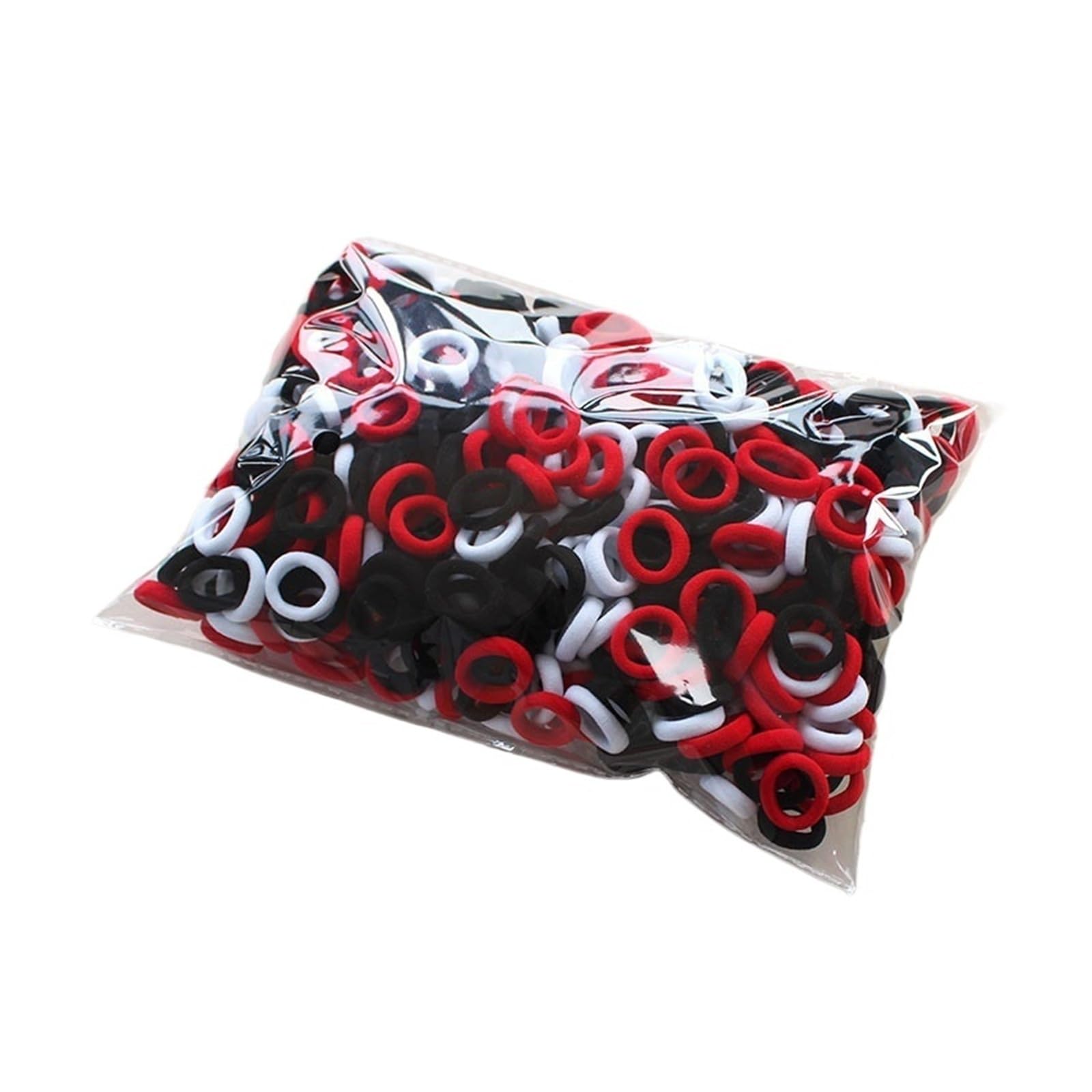 100/300/500 lazos elásticos de nailon coloridos for el pelo(C065-style15,500pcs)