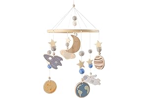 Space Crib Mobile - Solar System, Baby Mobile Astronaut, Space Theme Nursery
