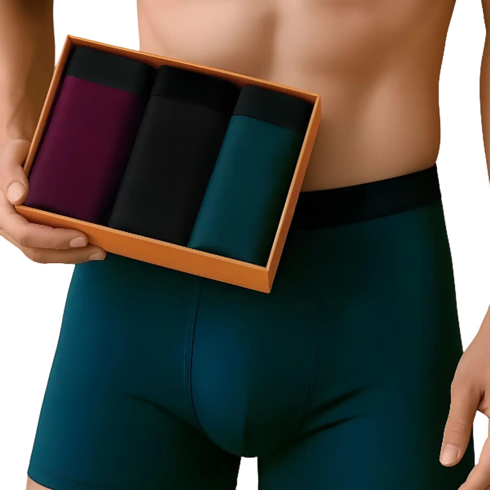 men's solid cotton briefs pack of 3 | soft & breathable fabric | comfortable fit innerwear with elastic waistband