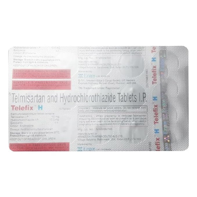 Telefix H 40/12.5 Strip of 15 Tablets Amazon.in Health & Personal Care