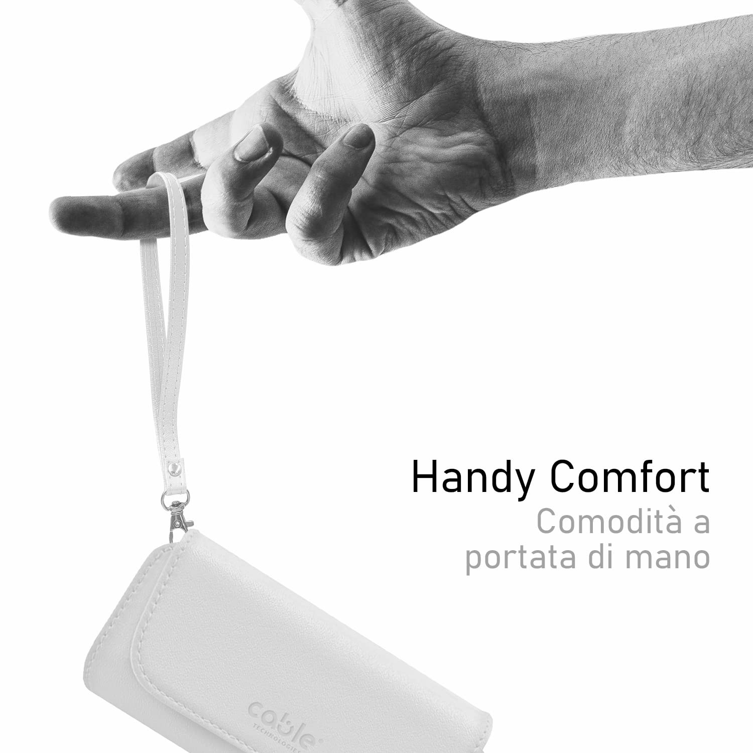 CABLE TECHNOLOGIES Wysokiej jakości etui ze sztucznej skóry kompatybilne z IQOS ILUMA / 3 DUO/ 3, etui ze skóry PU, sztucznej skóry, organizer, pokrowiec/torebką na e-papierosy, akcesoria (białe)