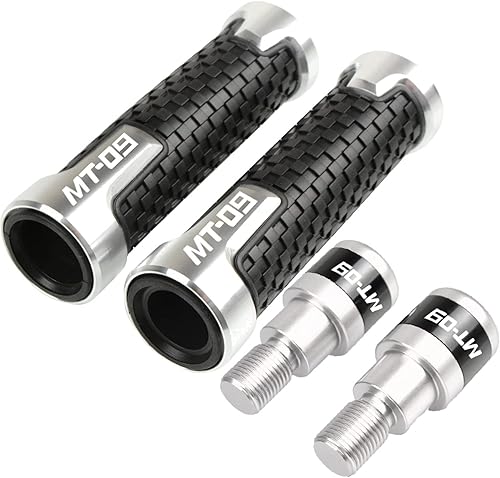 Miniatura 9 de Para Yamaha MT09 MT09 MT-09 2013 2014 2015 2016 2017-2019 2020 2021 0.866 in Hand Grips Handlebar 7/8" Handle Bar FJ-09 Tracer (Color : 12)