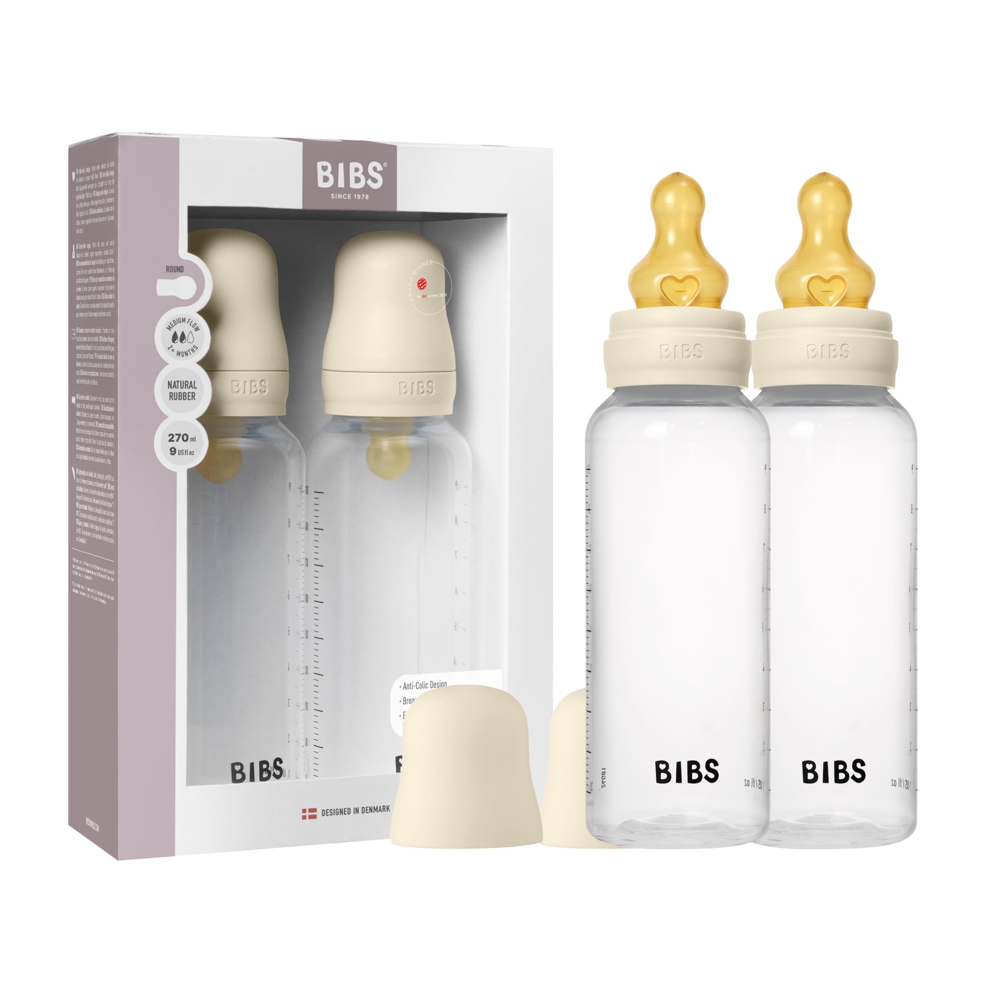 Pack oz Baby Bottle with Natural Rubber Latex Medium Flow