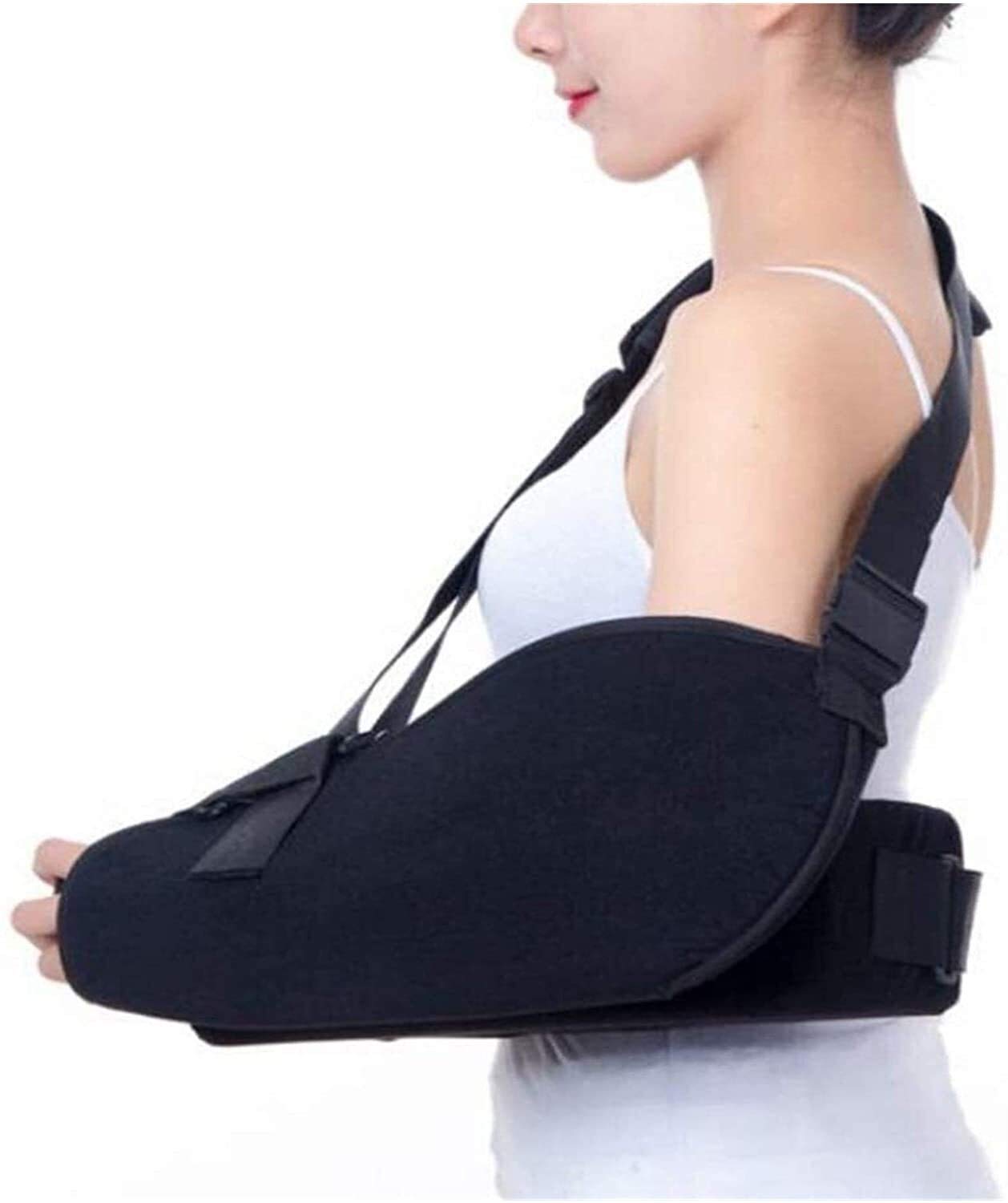 Eslingas de elevación de Brazo, inmovilizador de Eslinga de abducción de Hombro Acolchado de Comodidad Ajustable Soporte estabilizador con Pelota de Ejercicio Fácil de Poner y Quitar