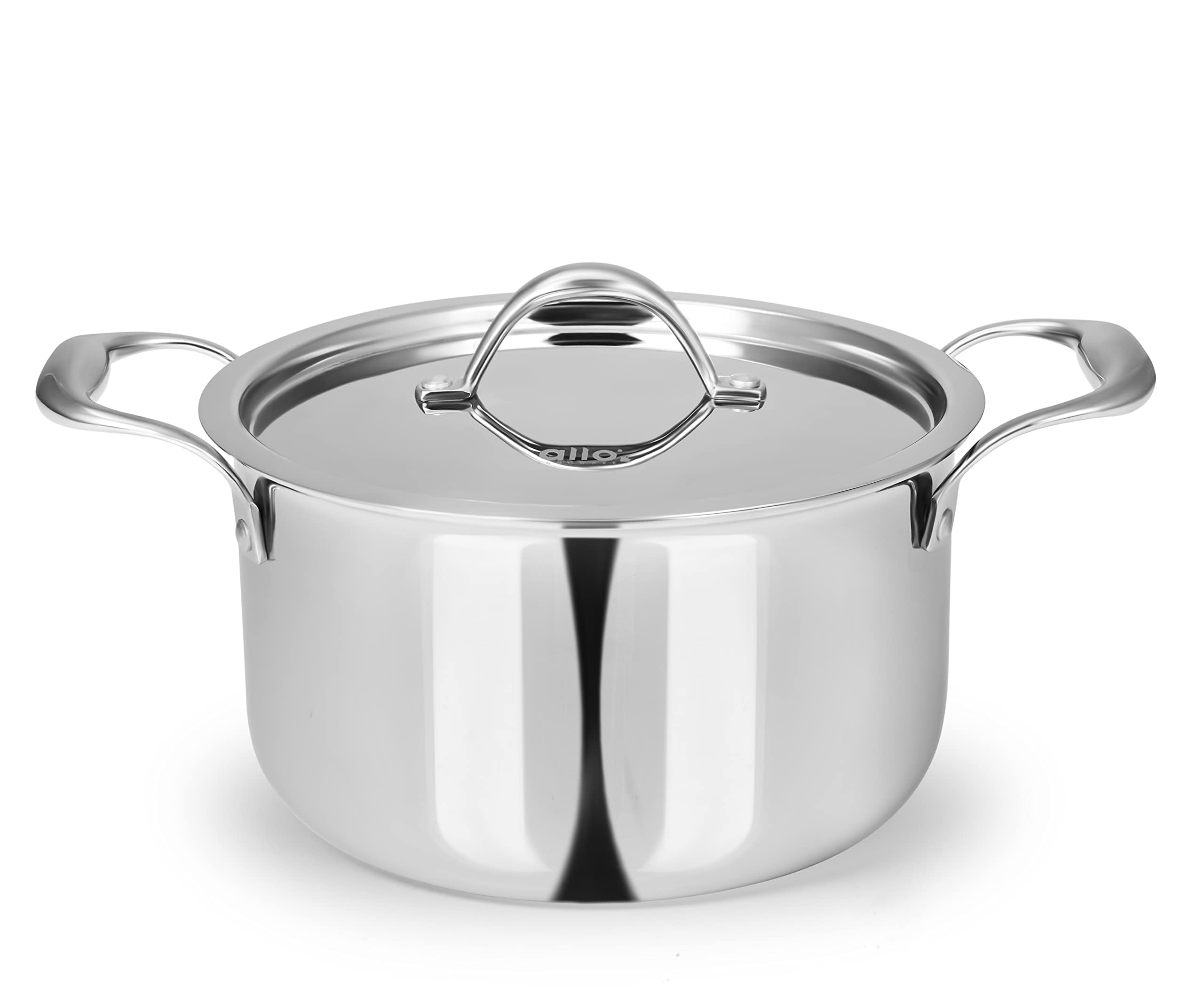 CookSafe TriPly Stainless Steel Casserole Saucepot Stockpot with Stainless Steel Lid Induction Friendly, Naturally Non Stick, 18cm, 2.3 Litre