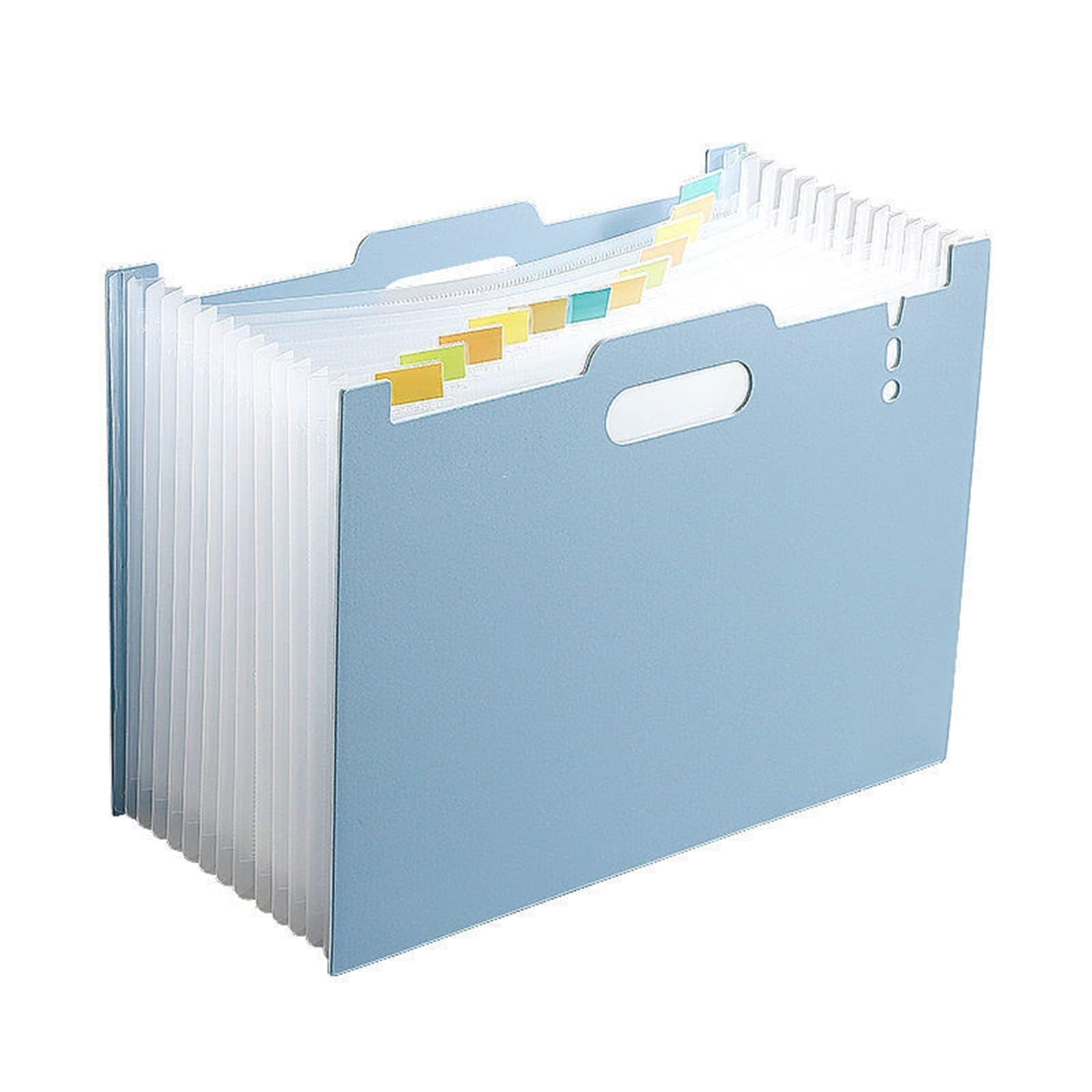 Bolivia'sExpanding File Folders, File Organizer with 13 Pcs Accordian, A4 Letter Size Portable Document Bill Receipt Organizer with Colored Tabs for Teacher Office Supplies, Classroom, Desk (Blue)