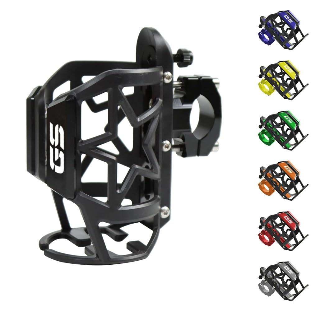 ZYAURA F for BMW R1200GS R1250GS Motorbike Beverage Water Bottle Cage Drink Cup Holder Sdand Mount Accessories GS R1200 1250 GS Y (Color : GS Grey)