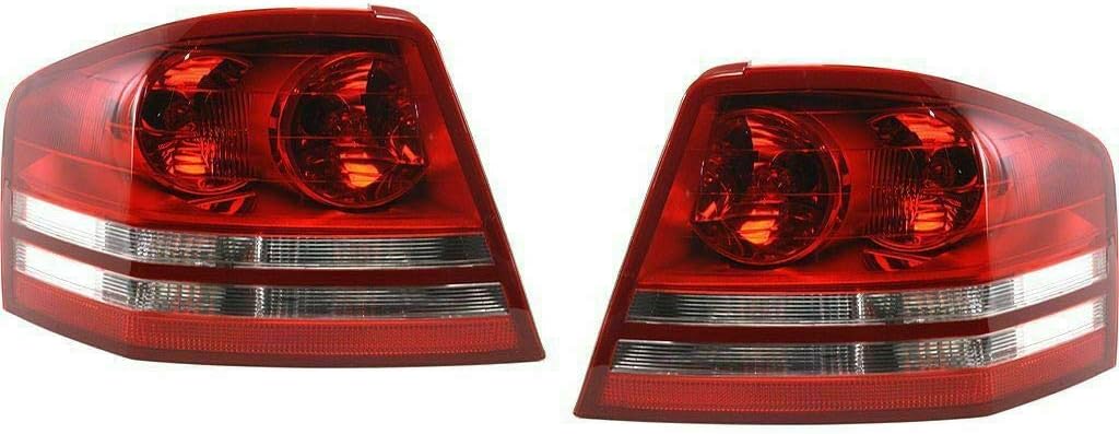 CarLights360: For Dodge Avenger Tail Light 2008 2009 2010 Pair Driver and Passenger Side DOT Certified For CH2800182 | CH2801182 | 5303991AG, 5303990AG