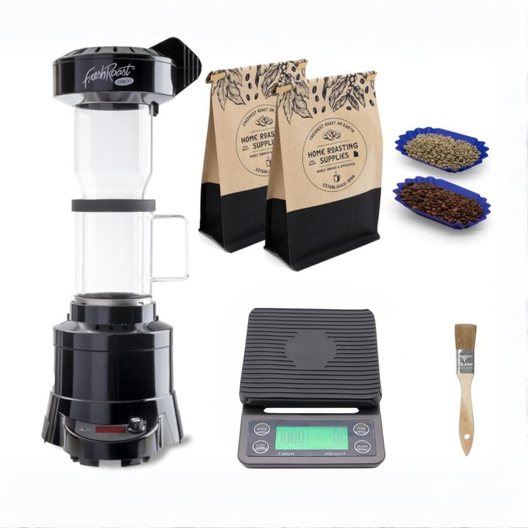 Coffee Roaster Bundle SR800, Glass Extension Tube, Pour Over DIgital Scale