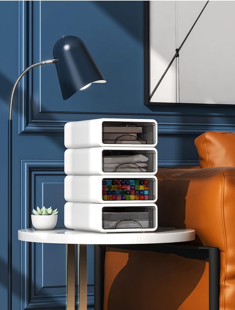 [Tumanld]机周りを整える【多层抽屉式收纳盒】&mdash;杂物や文具を简単に整理