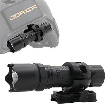 Rechargeable Mini Tactical Helmet Light with Strobe/High/Low Bright Modes Including Quick-clamp Helmet Rails 100 lumens Brightness Suitable for Outdoor Cycling and Hiking