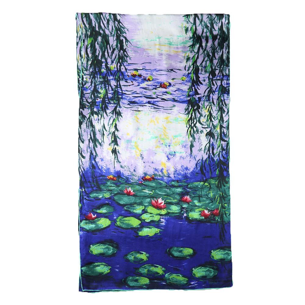 Grace Scarves100% Silk Scarf, Artists Collection (van Gogh & Monet)