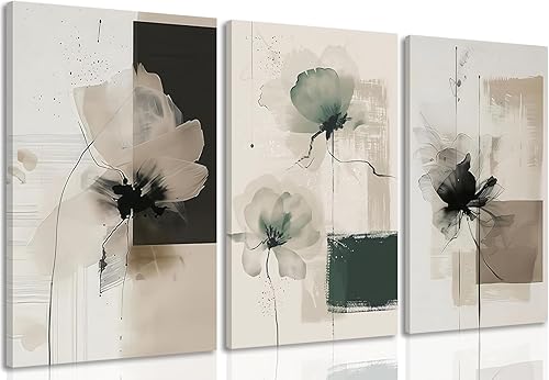 Miniatura 10 de ANVOTIG 3 piezas de arte de pared retro hippie de los años 70 con ojos psicodélicos de los años 70, lienzo con cita inspiradora, impresiones para