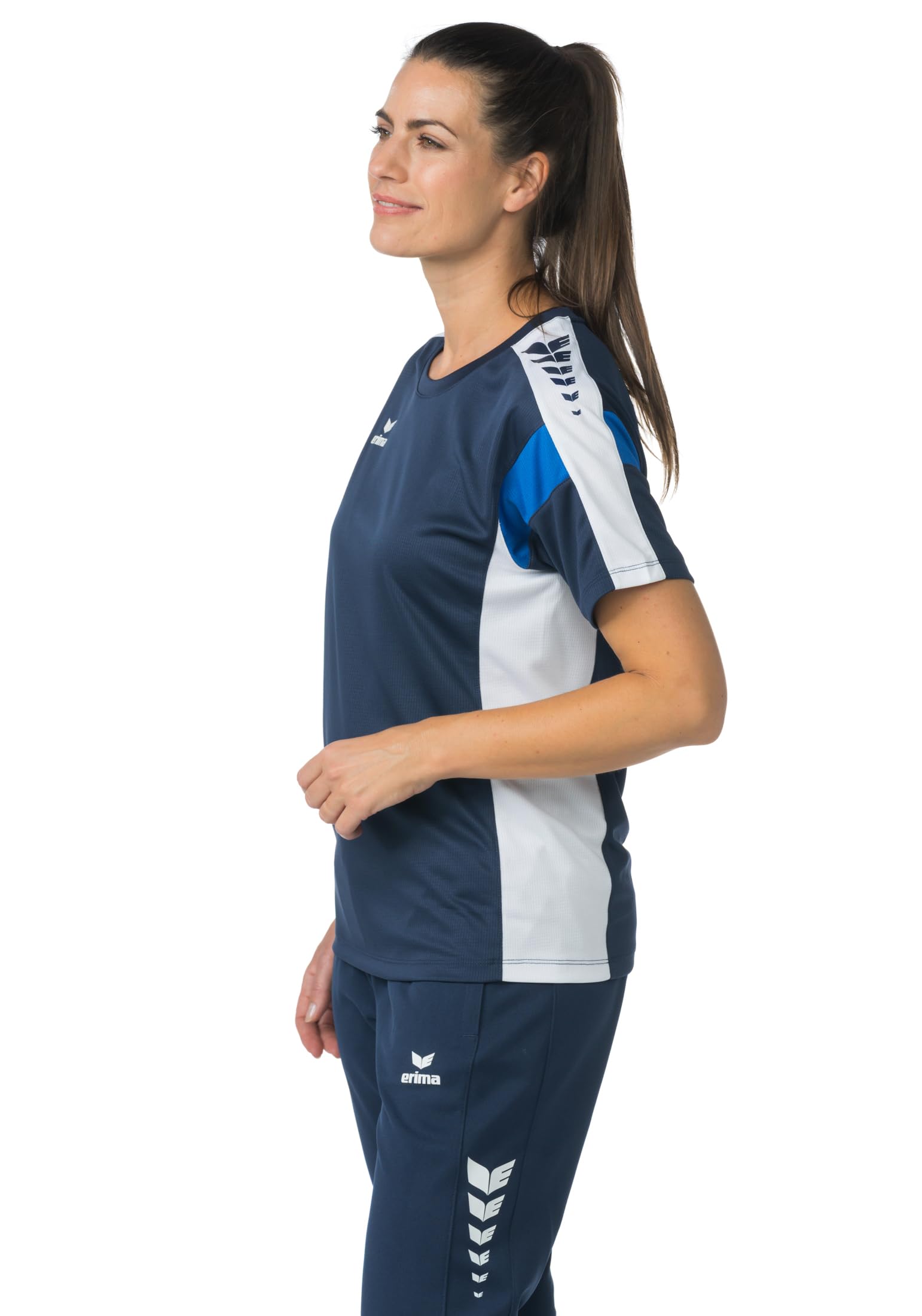 Erima Women's Celebrate 125 Functional T-Shirt (1082516), New Navy/White, 38