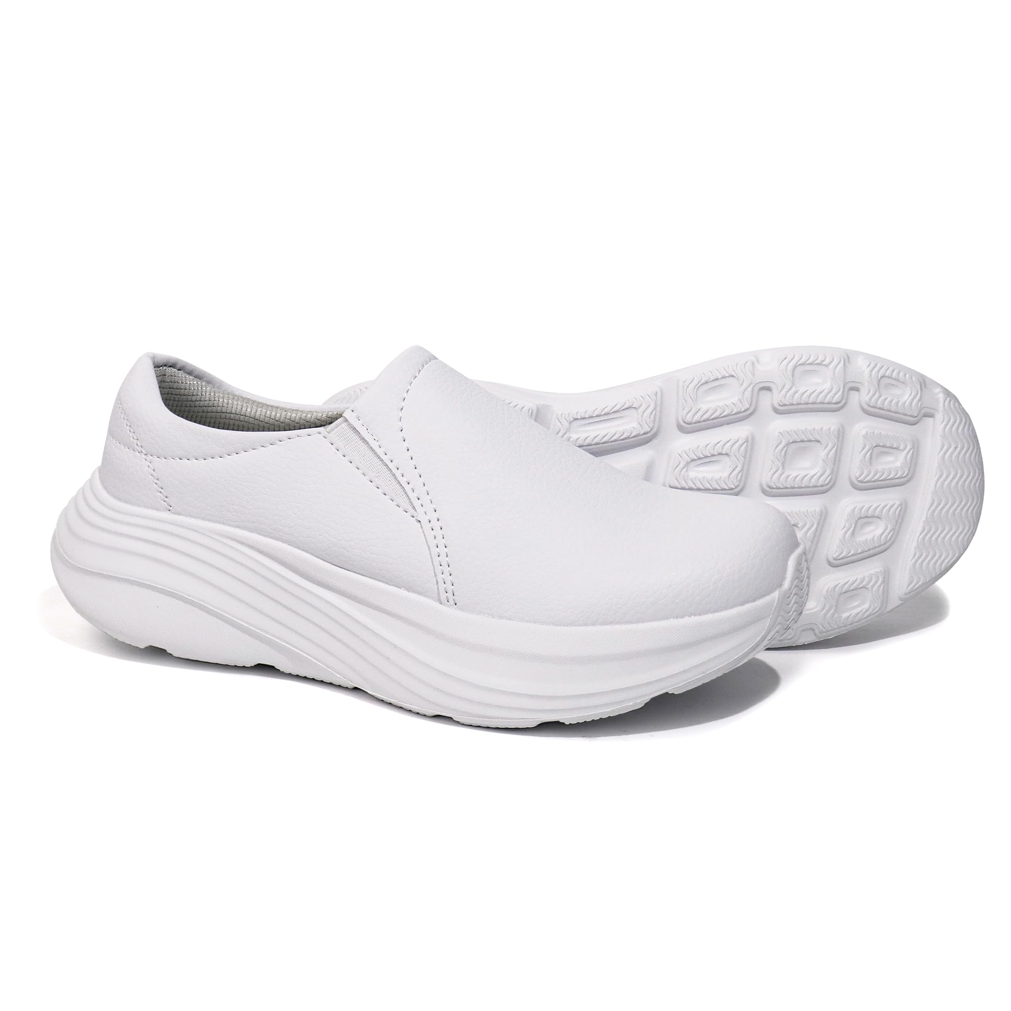 Women's Slip On Lightweight Cushion Nursing Shoes Slip Resistant Medical Work Shoes-image-18
