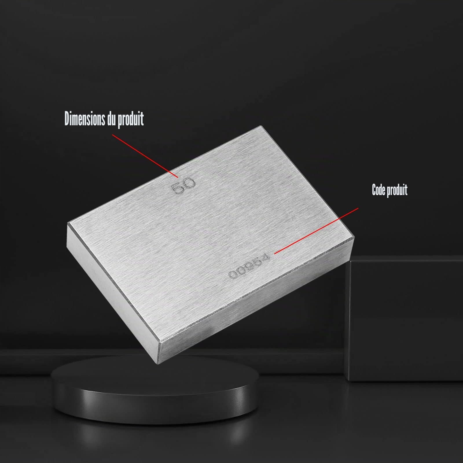 Lot de 32 blocs de mesure métriques en acier de haute précision pour tour de calibre 0 mesure 1,005-50 mm